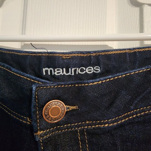 Maurices Womens Bootcut Jeans Dark Wash - 18W Short - Picture 2 of 5